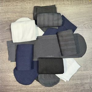 Men's Box Solid Color Business Socks thin